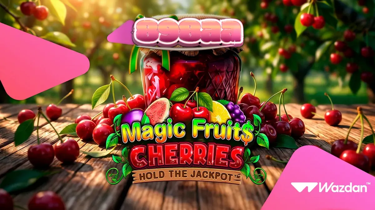 Tampilan visual slot Magic Fruit$: Cherries dengan simbol buah klasik